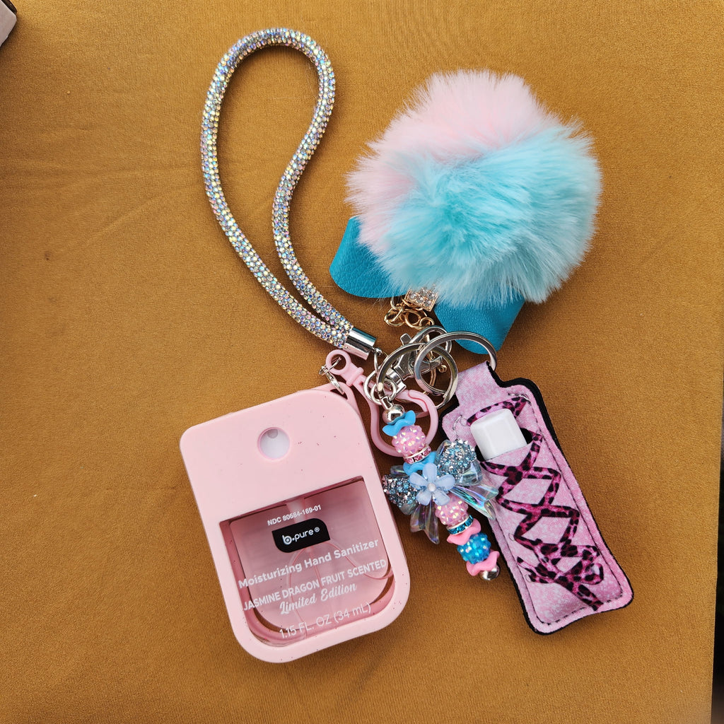 Bead Keychain W/ Accessories