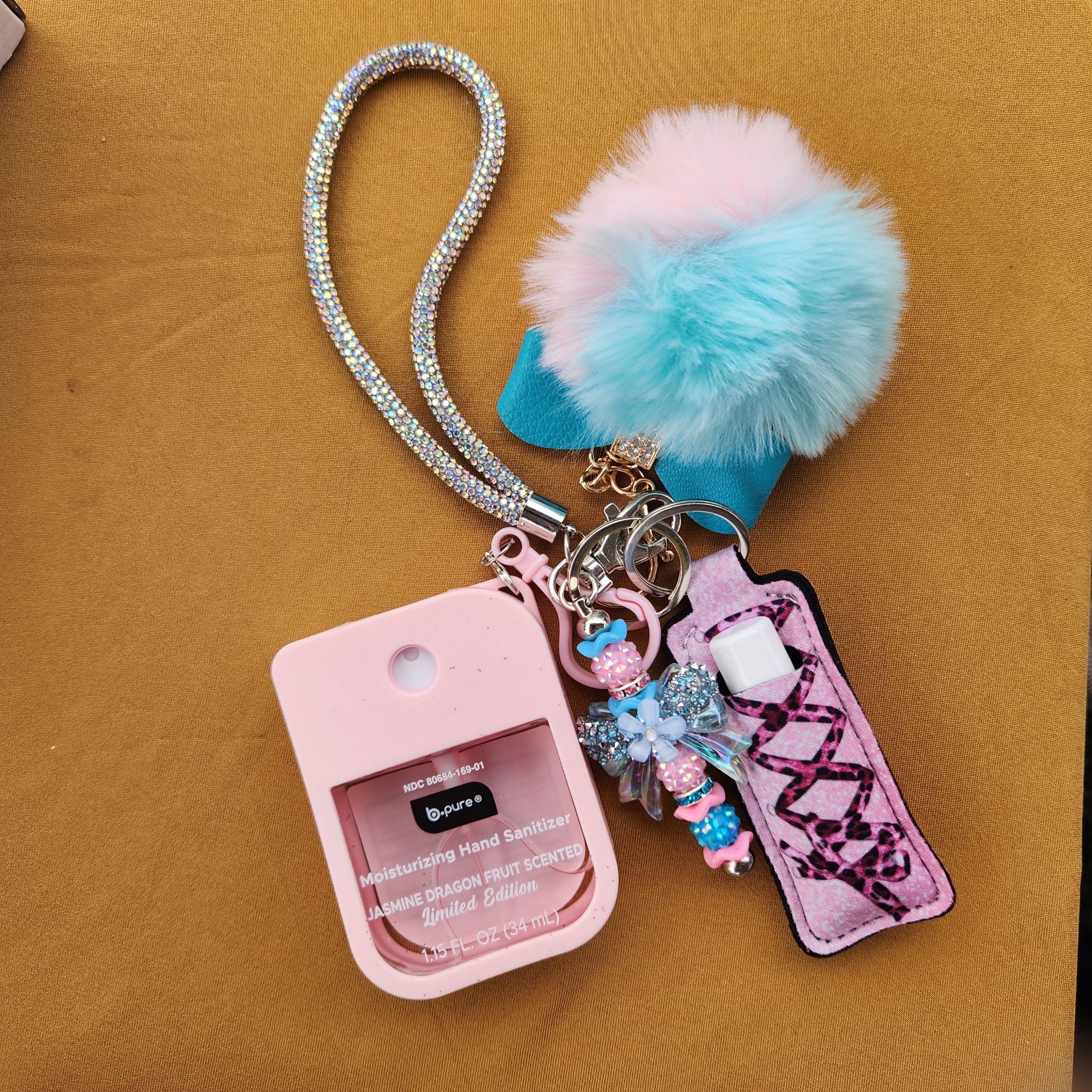 Bead Keychain W/ Accessories